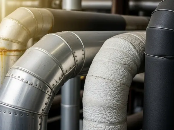 Aislamiento del tubo de la caldera, materiales de aislamiento industriales del tubo, pérdida de calor termal, chaquetas desprendibles del aislamiento